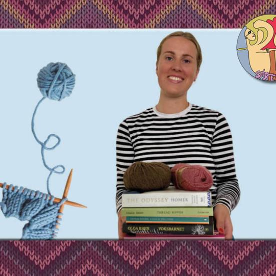 Portræt af Johanne Bisgaard, med logo fra Søsterkraft