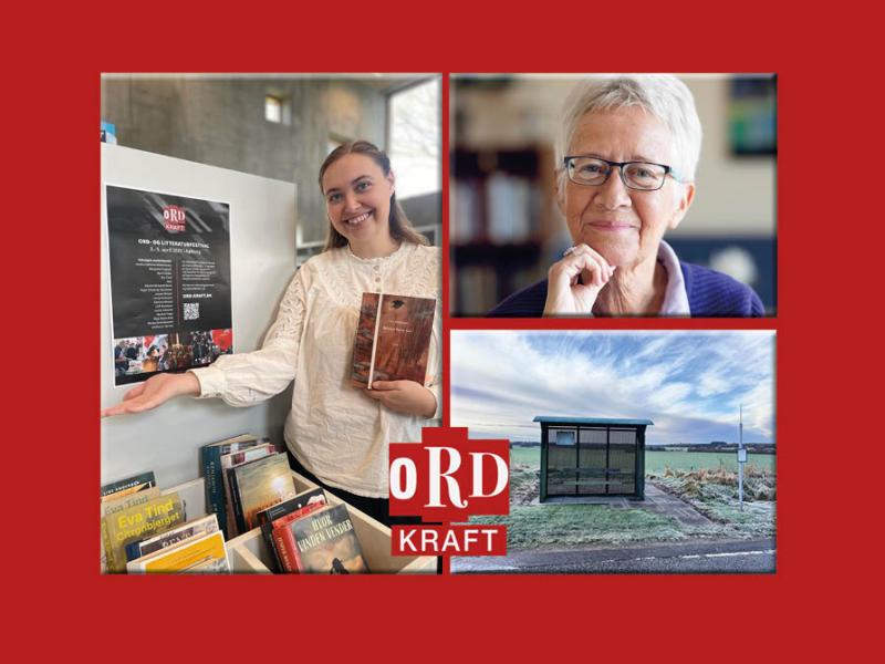 Regitze og Lise Andersen (foto: Ida Schmidt) og Charlottes billede af busskur 