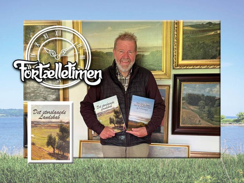 Sven Erik Østergård poserer med sine to bøger