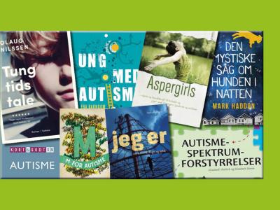 Forsider på flere af de anbefalede bøger