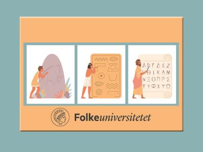 Foto: Colourbox.dk og logo fra Folkeuniversitetet