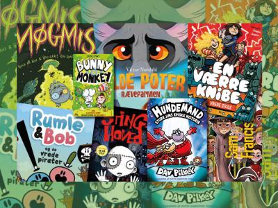 Forsider af grafiske romaner der ligner Hundemand