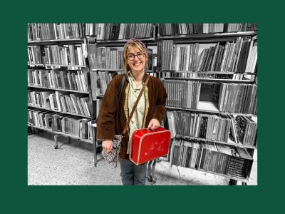 Anne Cathrine på et ai-redigeret baggrundsbillede 