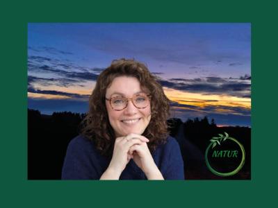 Portræt af Ida Maria med logo fra "Natur på nye måder"
