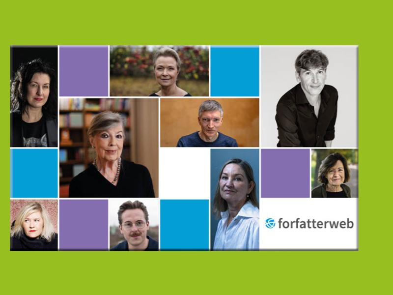 Collage fra Forfatterweb.dk