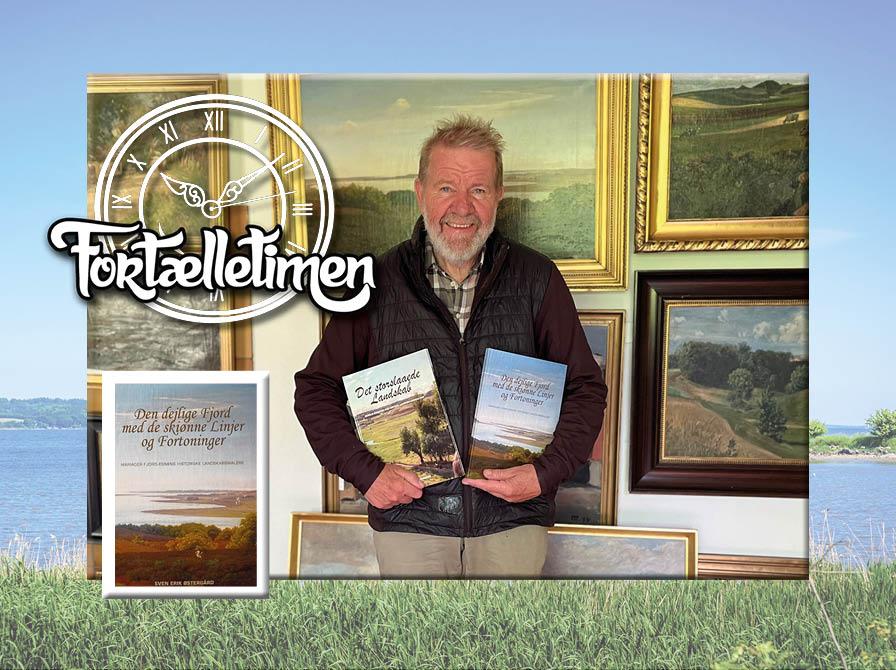 Sven Erik Østergård poserer med sine to bøger