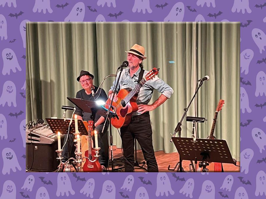 Foto af Peter Borup og band. Baggrundsfoto: Colourbox.dk