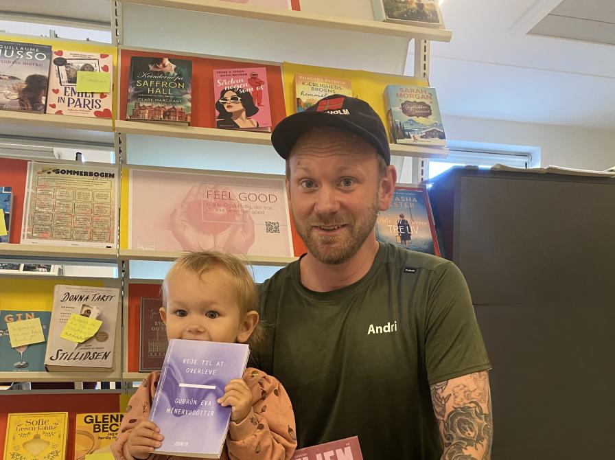 Alda og Andri på Skørping Bibliotek 