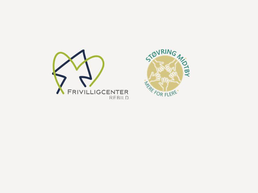 Logoer: Frivilligcenter Rebild og Støvring Midtby