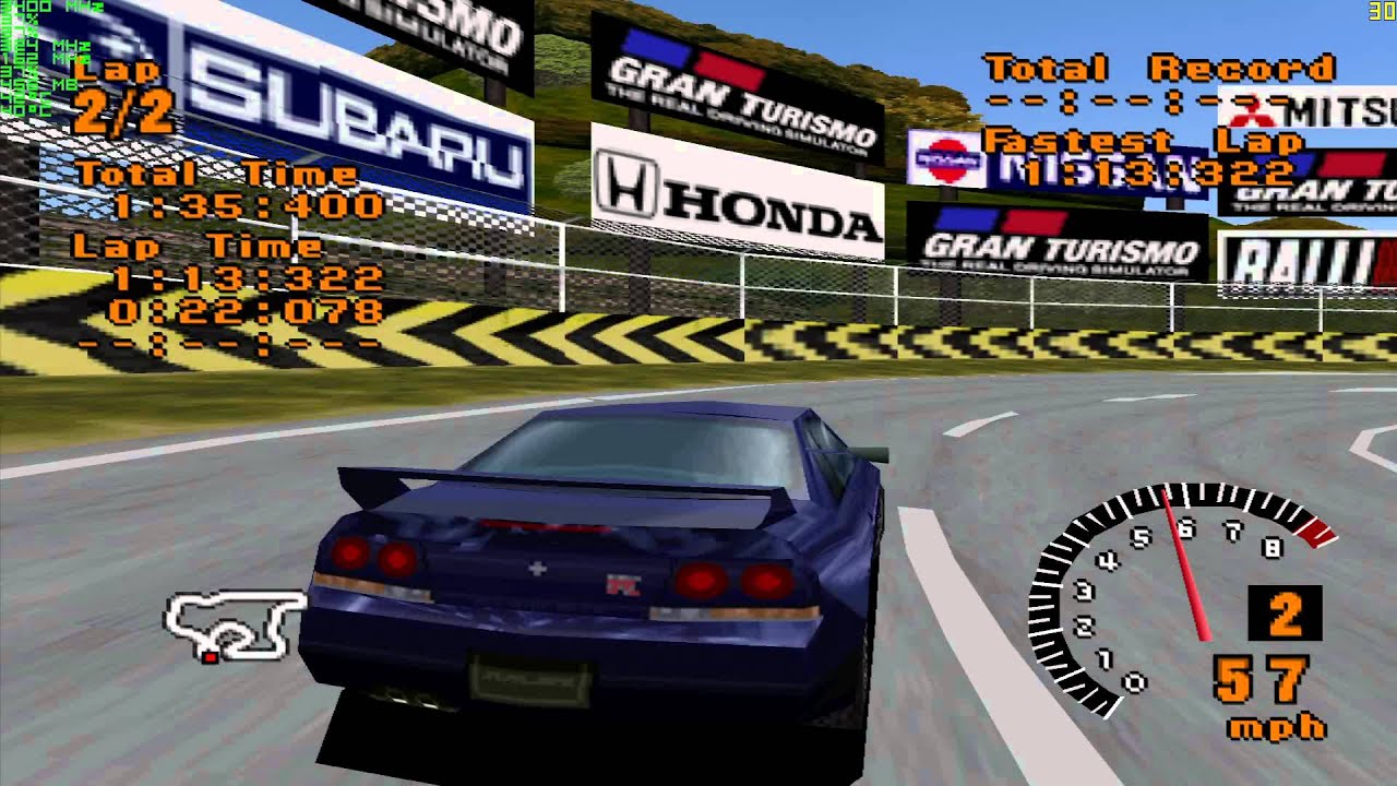 Skærmbillede fra Gran Turismo (1997)